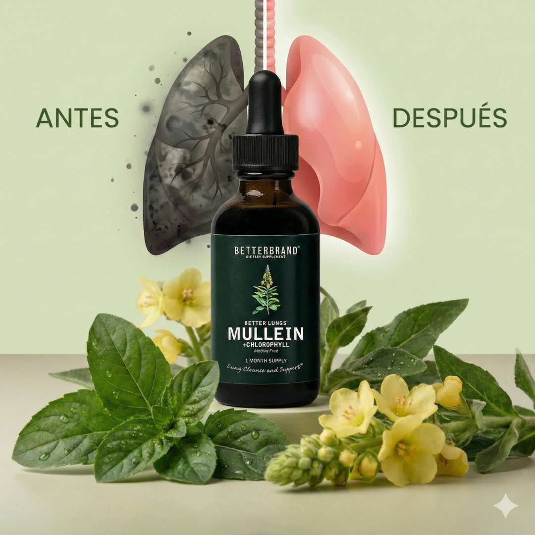 Gotas de Gordolobo - Desintoxicación Pulmonar & Salud Respiratoria