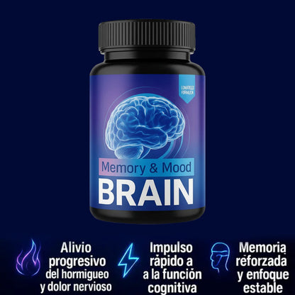 (COMPRA 1 Y LLEVATE 3) Neuro Brain 180 Caps - Alivio Natural de Neuropatia