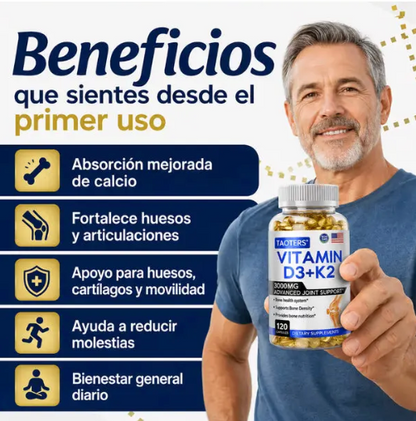 VIT D3+K2 - MÁS MOVILIDAD Y SOPORTE PARA TUS HUESOS