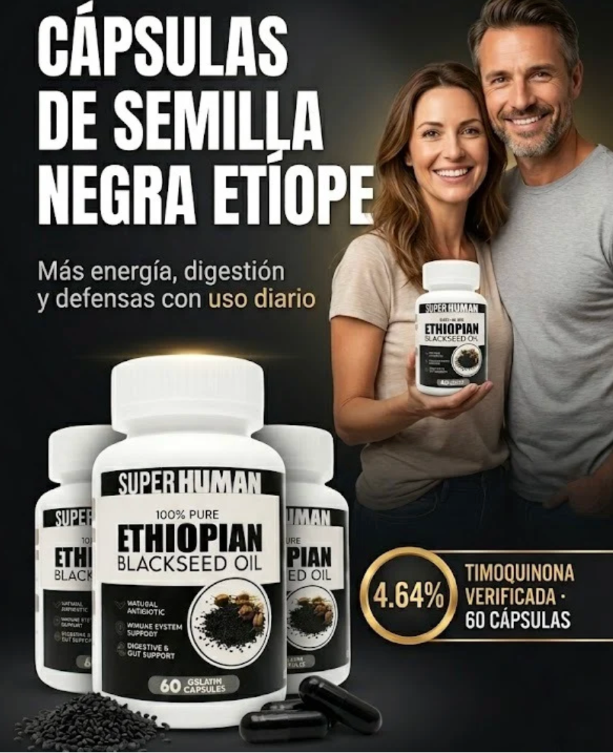 SEMILLA NEGRA ETÍOPE - Elimina Parásitos y apoyo avanzado para la Bienestar Diario