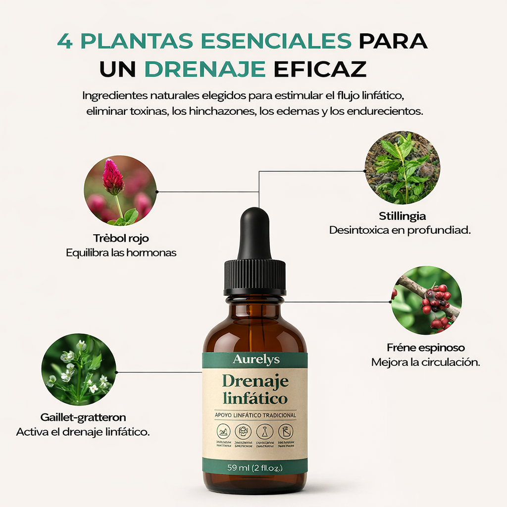Aurelys™ - Gotas de Bienestar para Drenaje Linfático